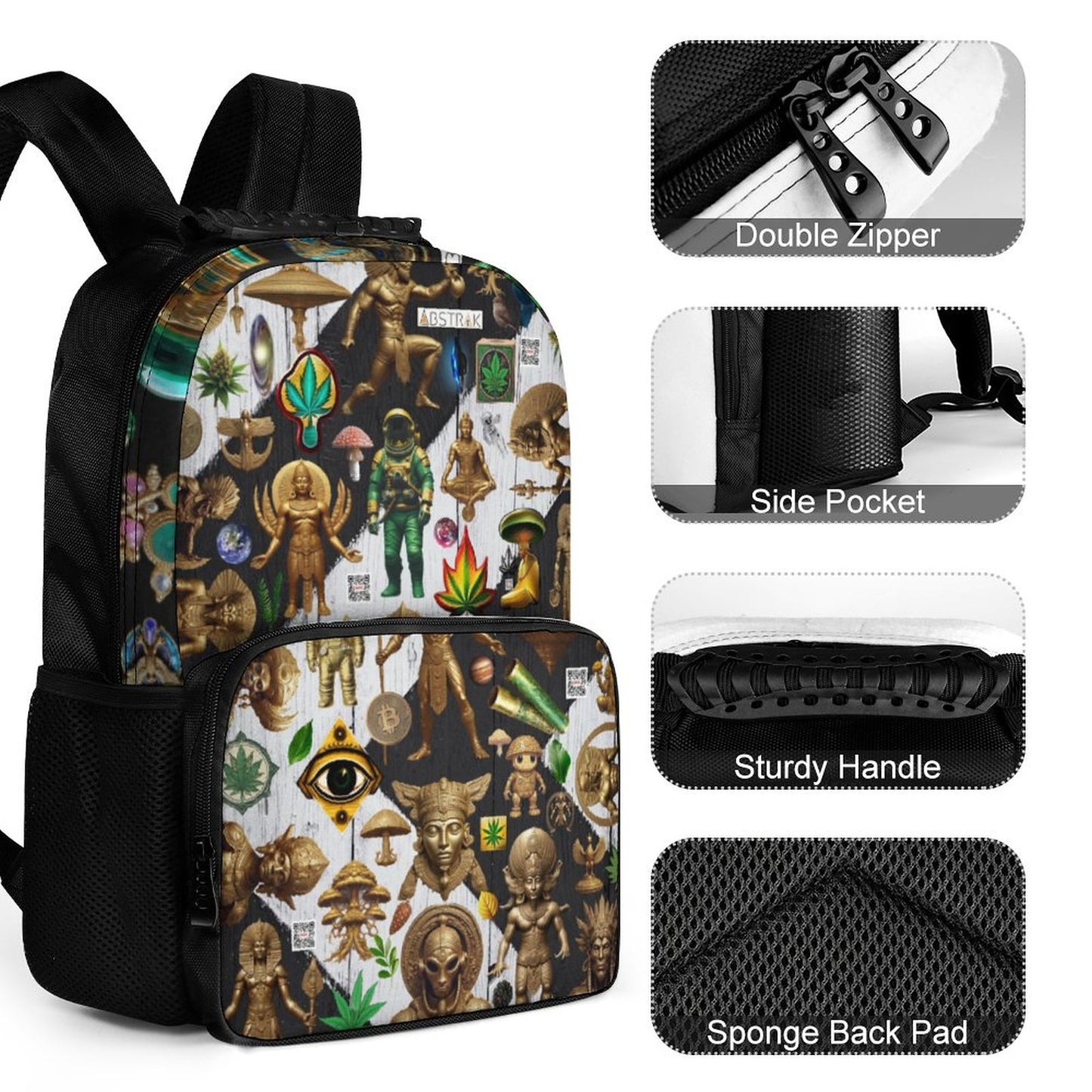 16 inch Shoulder Backpack & Schoolbag