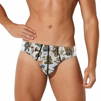 180gsm Milk Silk Men's Briefs K44 (All-Over Printing)