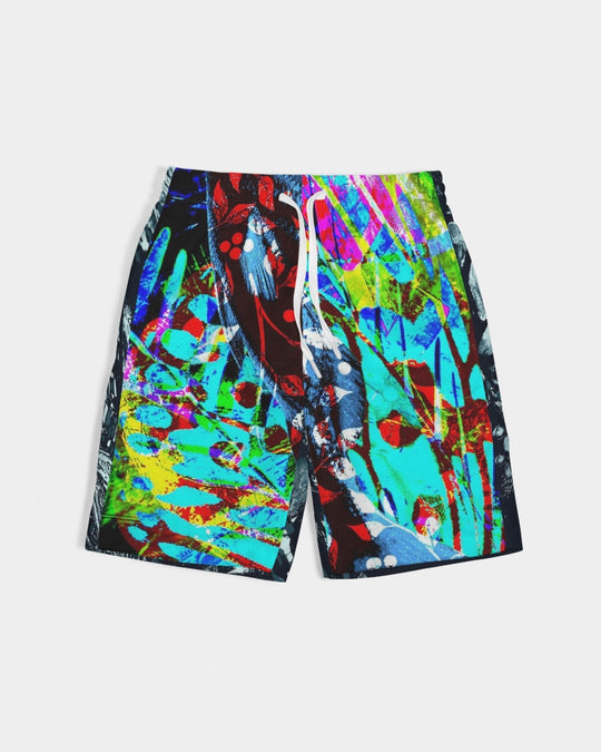 Obsidian Dreamscape Abstract Design Boys  All-Over Print Swim Trunk