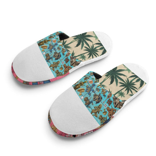 Flannel Children's Cotton Slippers (All-Over Printing)