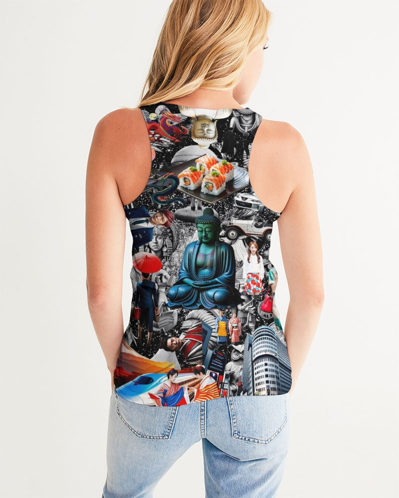 Trendy Abstrak Pattern Women's All-Over Print Tank