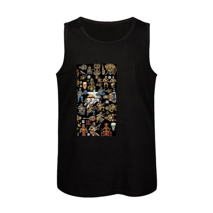 DTG 150gsm Custom Printed Tank Tops for Men Muscle Tees