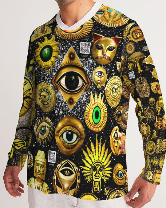 Evil Eye Abtrak Men's All-Over Print Long Sleeve Sports Jersey