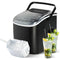 YSSOA Portable Ice Maker for Countertop, 9 Ice Cubes Ready in 6 Mins, 26lbs Ice/24Hrs, with Self-Cleaning Feature