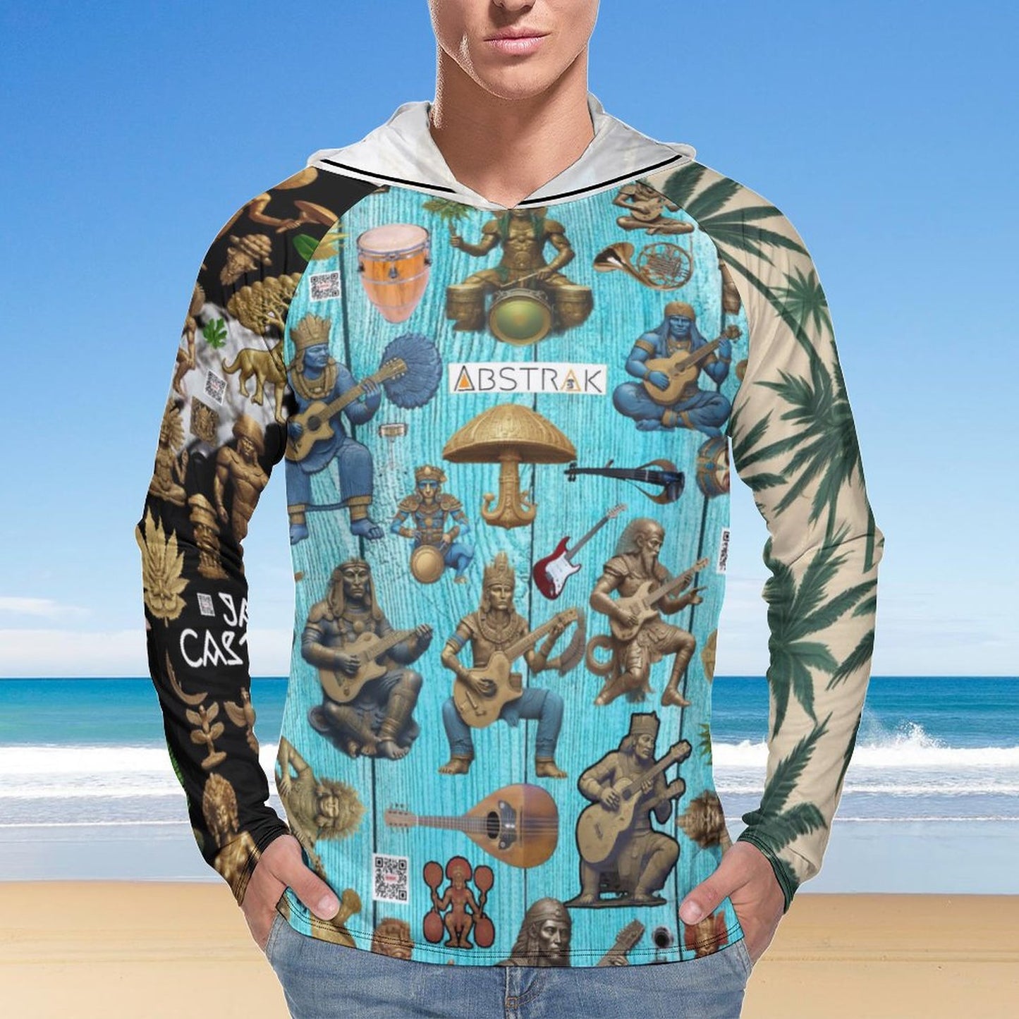 Men's Long Sleeve Hoodie NZ145 (All-Over Printing)