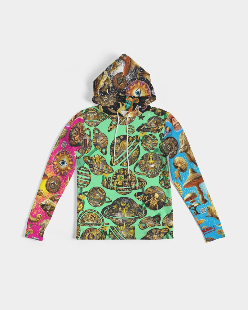 Eye and Face Abstrak Women's All-Over Print Hoodie