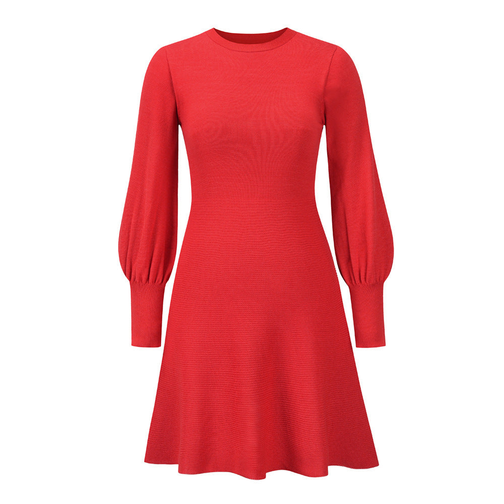 The New Slim Slimming Temperament Base Sweater Skirt