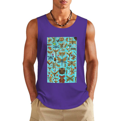 DTF 160gsm Men's Cotton Tank Top BX (Front Printing)