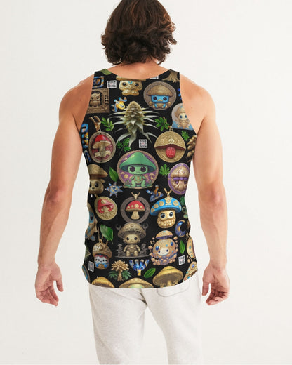 Mushroom Abstak Collection Men's All-Over Print Tank