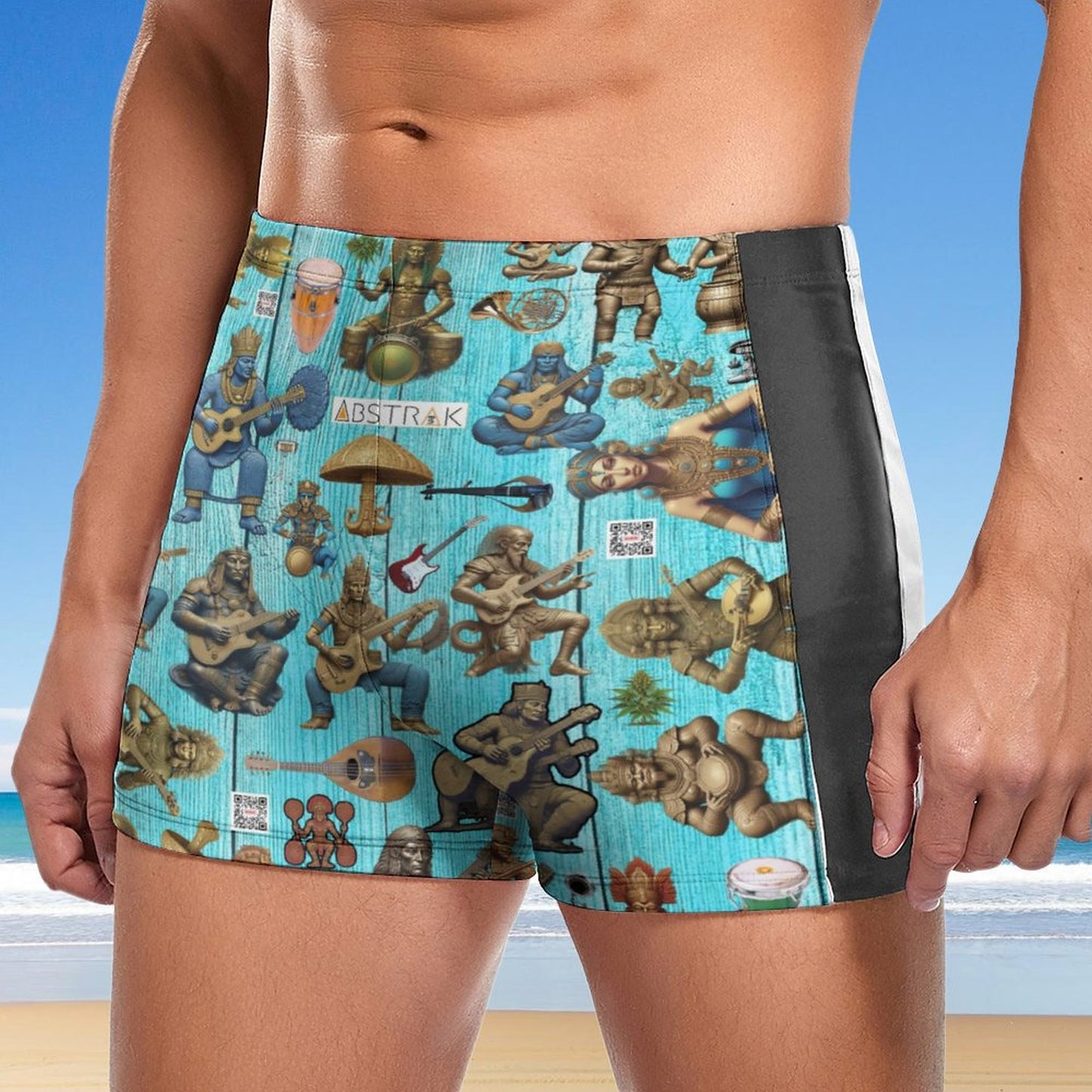 Men's Swimming Trunks DN003 (All-Over Printing)