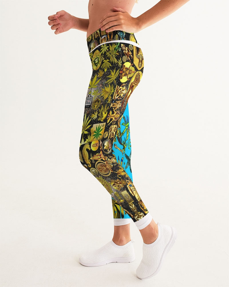 Ancient Abtsrak Women's All-Over Print Yoga Pants