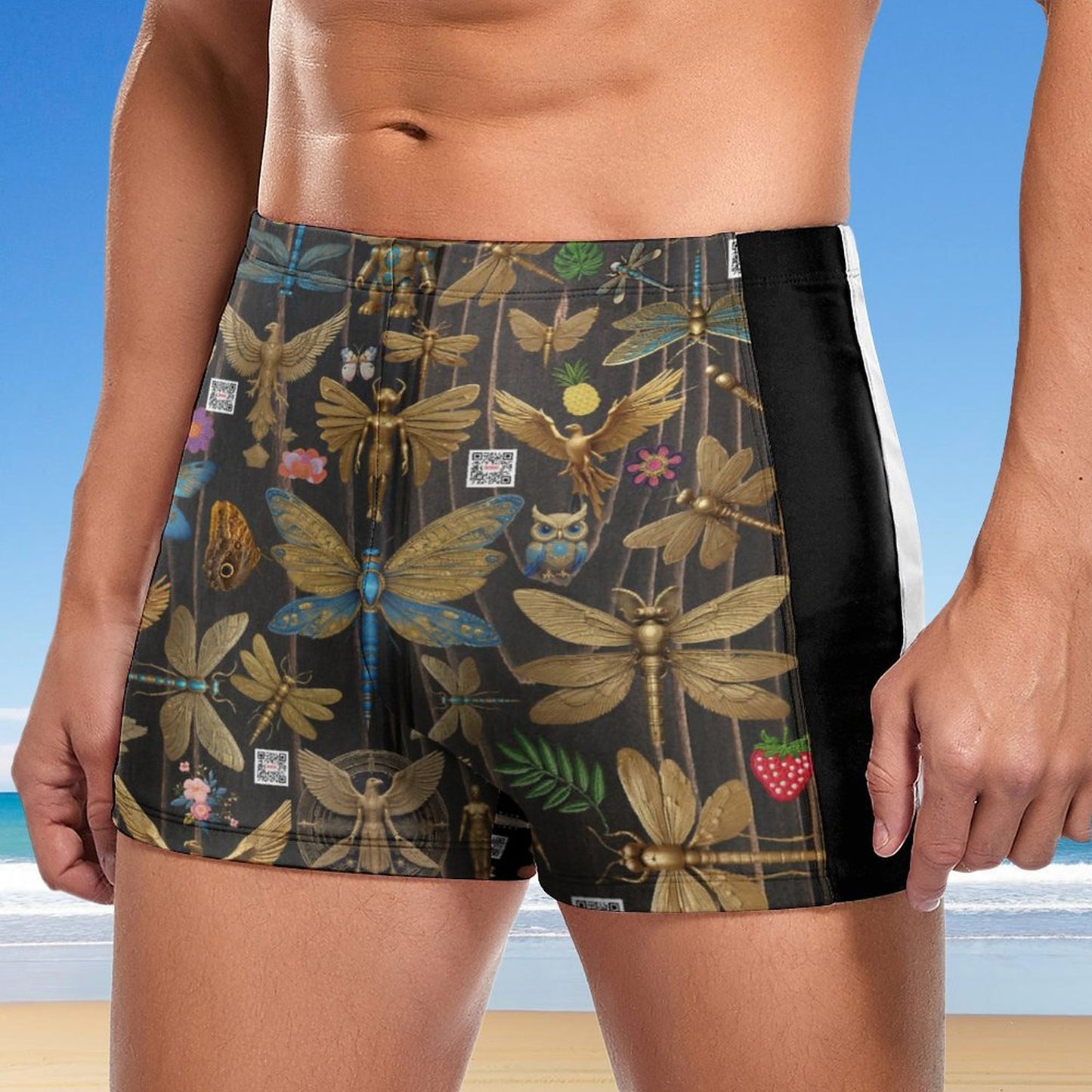 Fashionable Men's  boardshorts Swim Trunks DN003 (All-Over Printing)