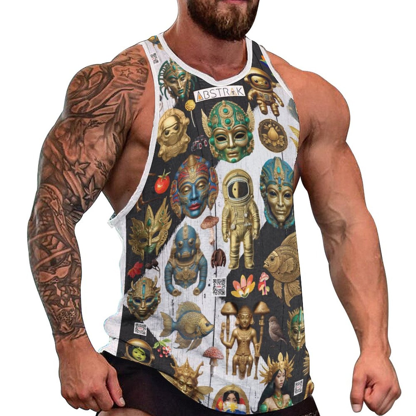 Men's Next Level Tank Top BKREV1 (All-Over Printing)