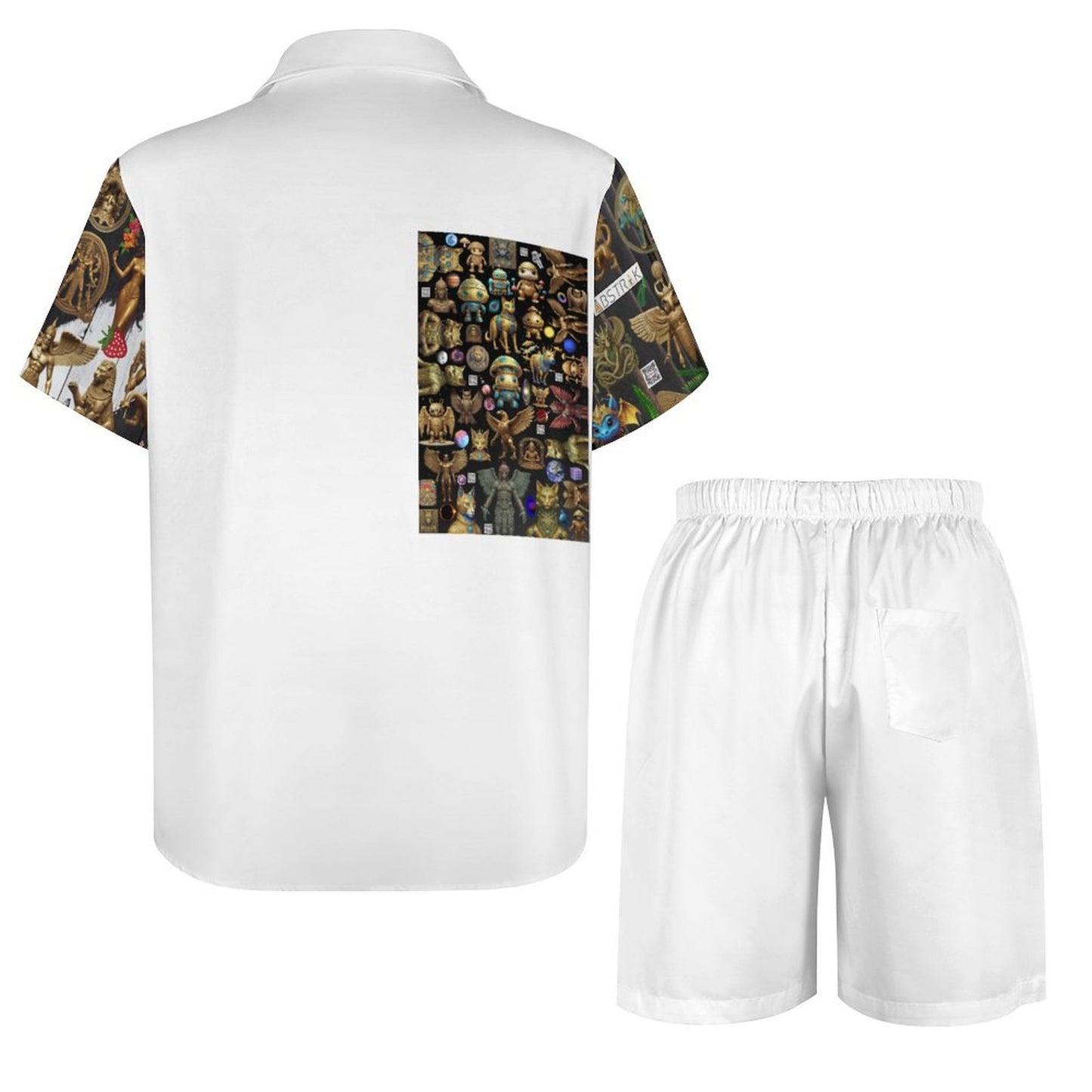 Short Sleeve Shirt and Shorts Set B339D1P (All-Over Printing)