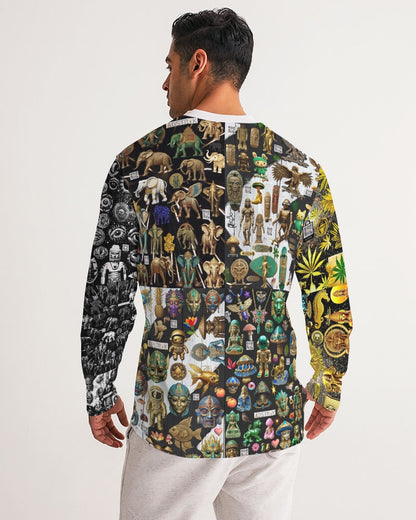 Abstraknyc Men's All-Over Print Long Sleeve Sports Jersey