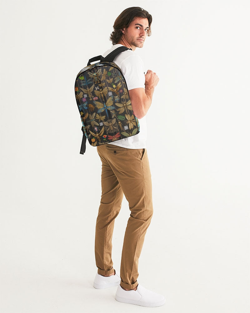 Abstrak dragonfly Large Backpack