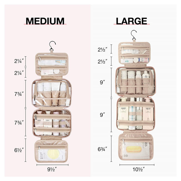 Amazon Wash Bag Hanging Travel Makeup Storage Box Portable Clear Cosmetic Bag Travel Toiletry Set