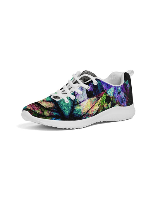 Greyscale Abstract Design Men's Athletic Shoe