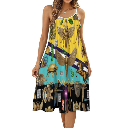 Spaghetti Strap Dress KQ (All-Over Printing)