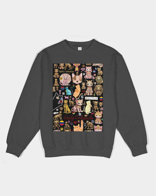 Leidy Abstrak Unisex Premium Crewneck Sweatshirt | Lane Seven