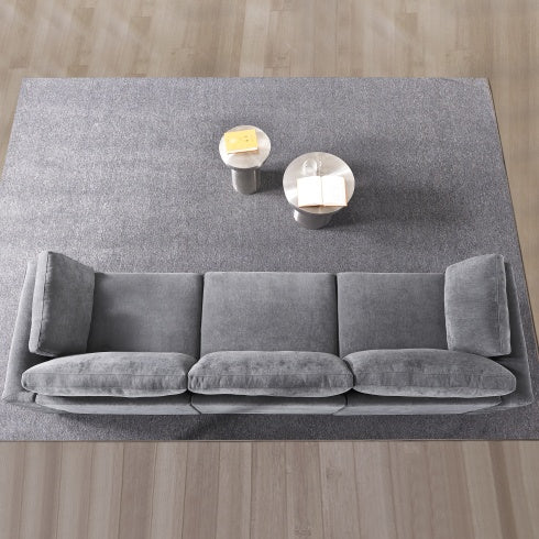 Modular Sofa Grey Chenille Fabric, Simple And Grand, The Seat And Back Is Very Soft. This Is Also A KNOCK DOWN Sofa