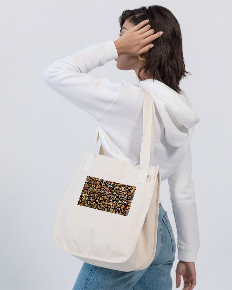 4 Annunaki Abstrak Collection Organic Cotton Canvas Market Tote | Econscious