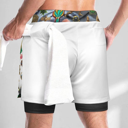 Men Beach Shorts with 4 Pockets DS076