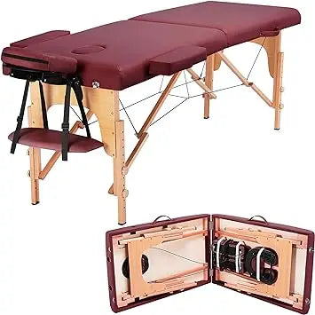 83''/84'' 2 Section Portable Massage Table Professional Facial Bed  Esthetician Lash Beds Ergonomic Folding - Adjustable Height