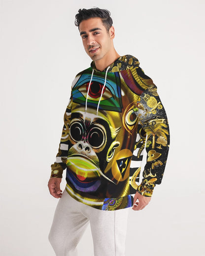 Outer Space Abstrak Men's All-Over Print Hoodie