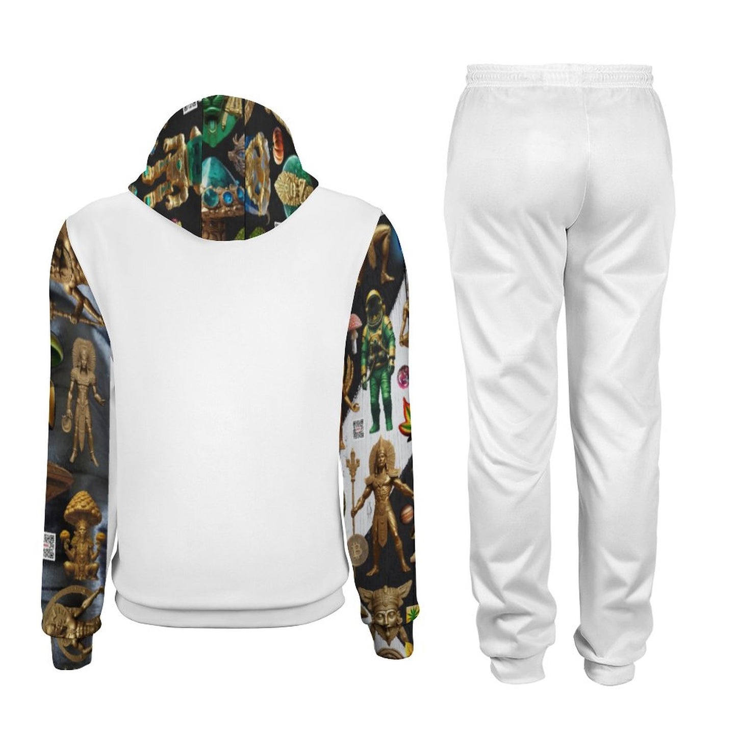 250gsm Imitation Cotton Hoodie & Joggers Set 4T03 (All-Over Printing)