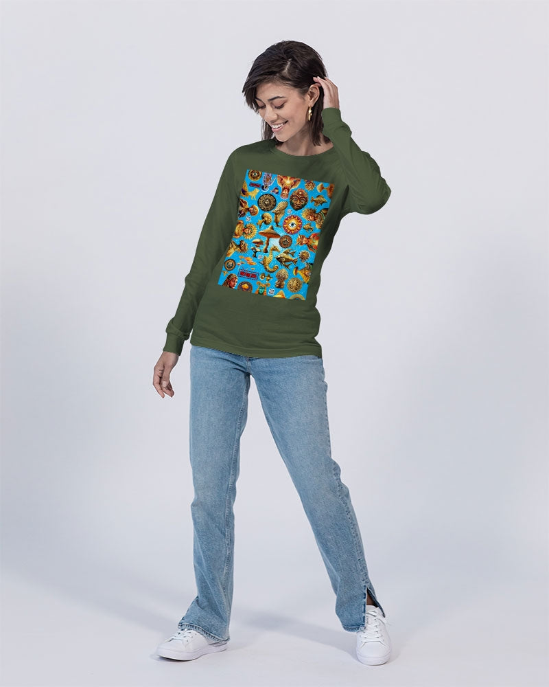 Eye and Face Abstrak Unisex Jersey Long Sleeve Tee | Bella + Canvas