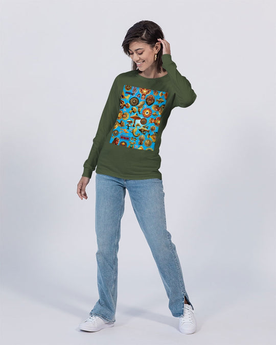 Eye and Face Abstrak Unisex Jersey Long Sleeve Tee | Bella + Canvas