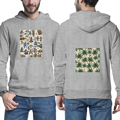 DTG 255gsm Men's Hoodie with Pouch (Dual-sided Printing)