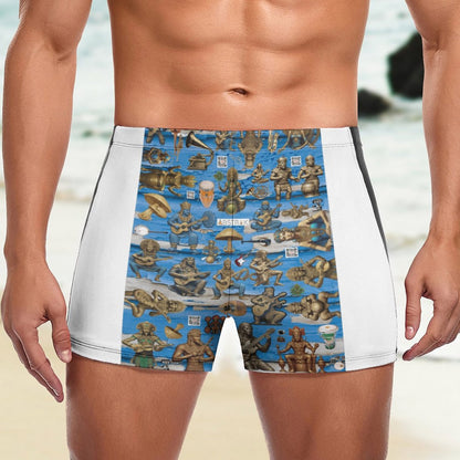 Fashionable Men's  boardshorts Swim Trunks DN003 (All-Over Printing)