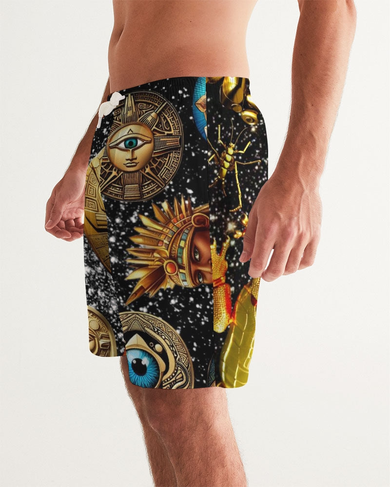 Evil Eye Abtrak Men's All-Over Print Swim Trunk