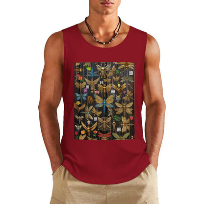 DTF 160gsm Men's Cotton Tank Top BX (Dual-sided Printing)