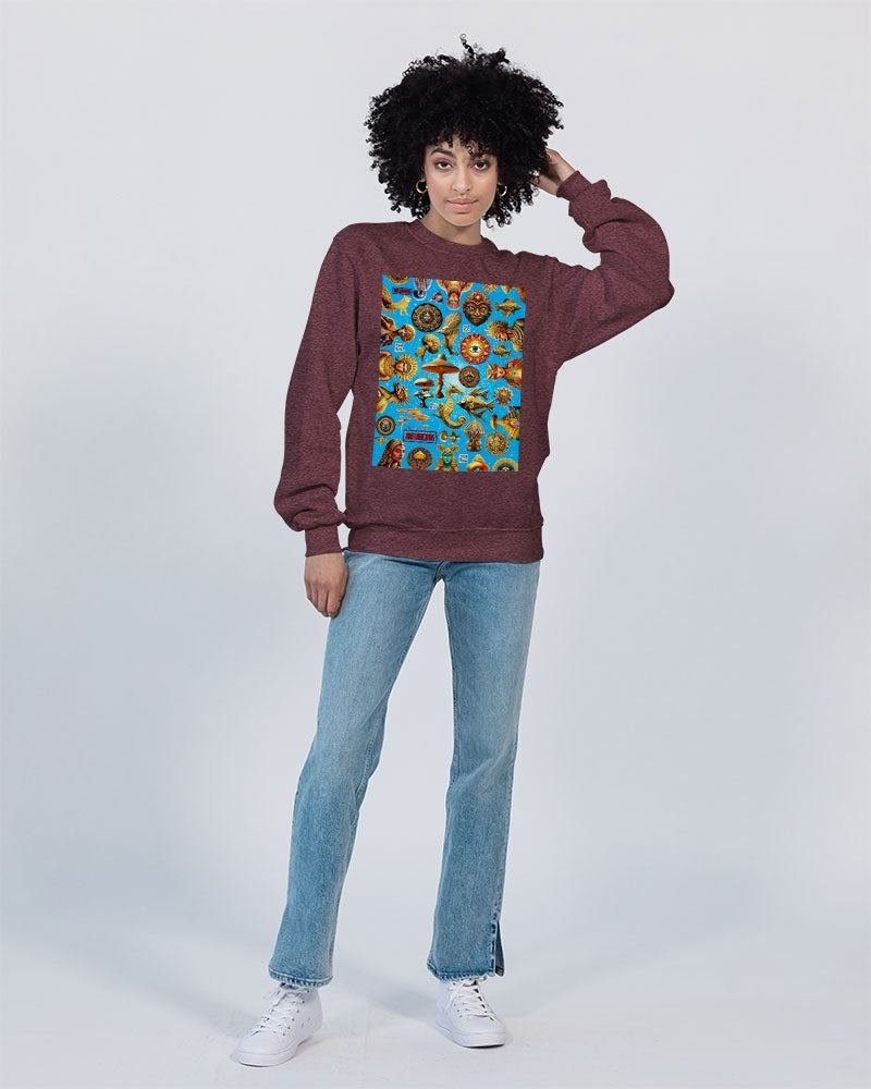 Eye and Face Abstrak Unisex Sweatshirt | Champion