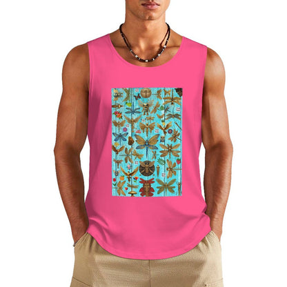 DTF 160gsm Men's Cotton Tank Top BX (Dual-sided Printing)