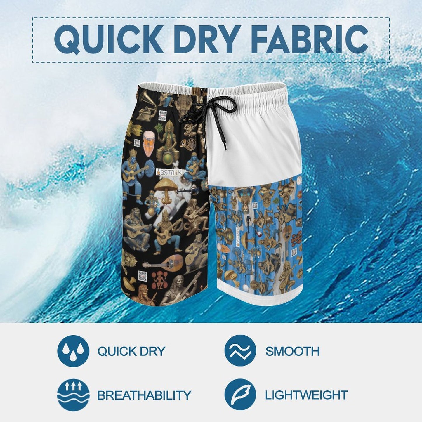 Men's Board Shorts D1P (All-Over Printing)