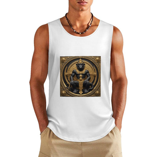 DTF 160gsm Men's Cotton Tank Top BX (Dual-sided Printing)