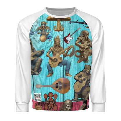 280gsm Men's Crewneck Sweatshirt Raglan A27H (All-Over Printing)