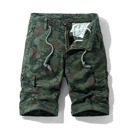 2024 New Spring Summer Men Cargo Shorts Cotton Relaxed Fit Breeches Bermuda Casual Short Pants Clothing Social Cargo Short Men