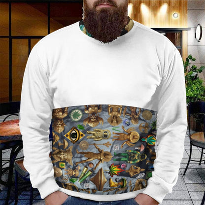 250gsm Round Neck Men's Sweatshirt 4T35 (All-Over Printing)