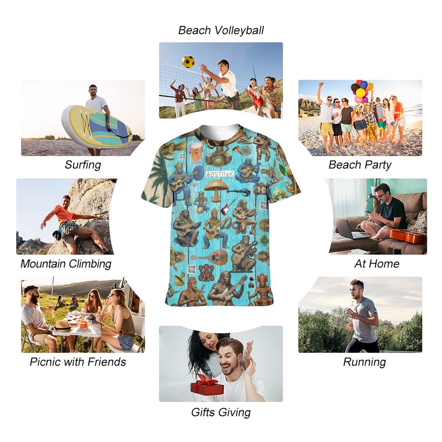 140gsm Men's T-Shirt Short Sleeve (All-Over Printing)