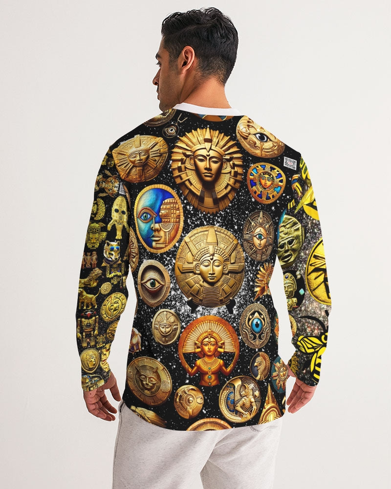 Evil Eye Abtrak Men's All-Over Print Long Sleeve Sports Jersey