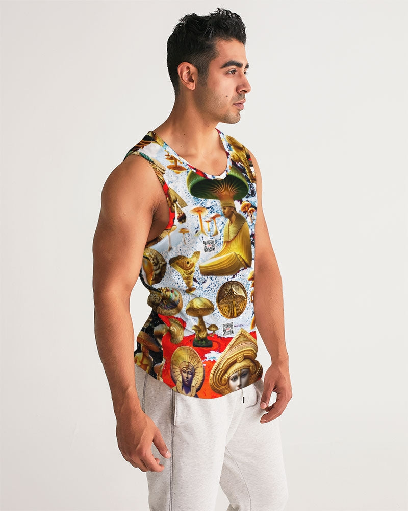 Illustration Abstrak Men's All-Over Print Sport Tank