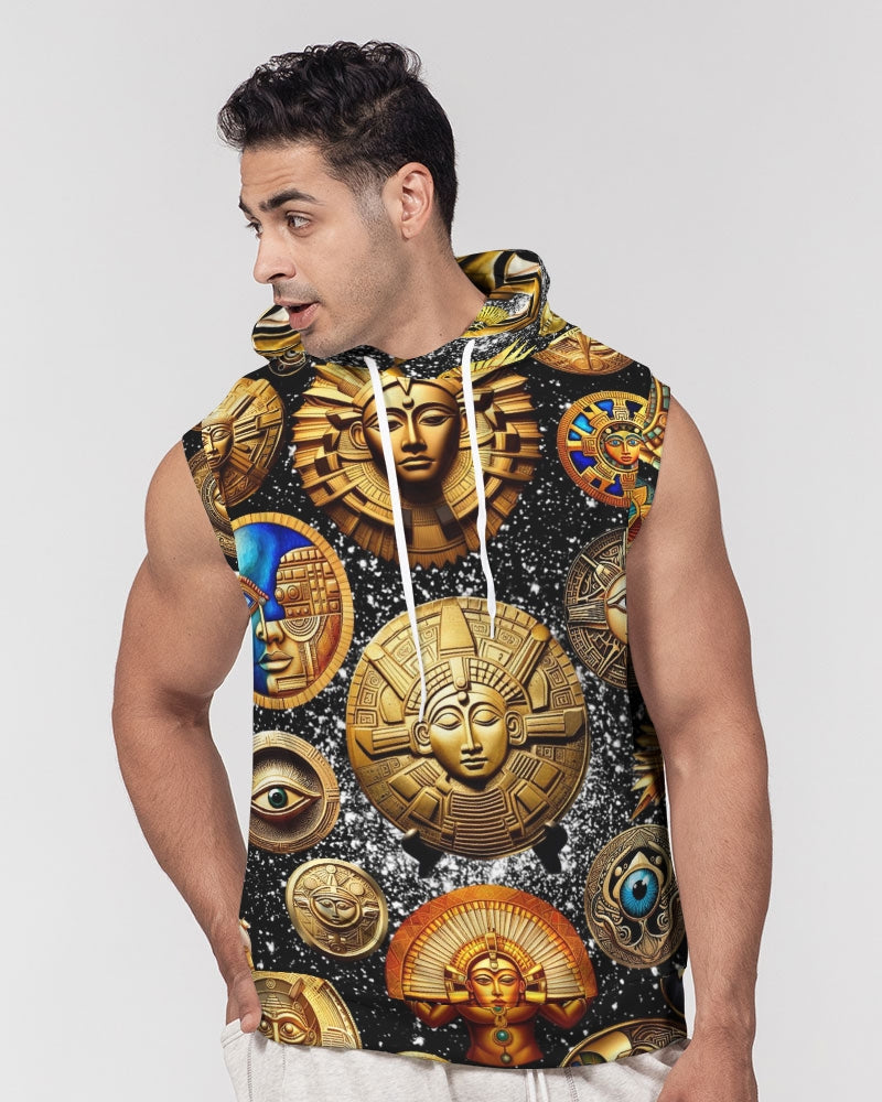 Evil Eye Abtrak Men's All-Over Print Heavyweight Sleeveless Hoodie