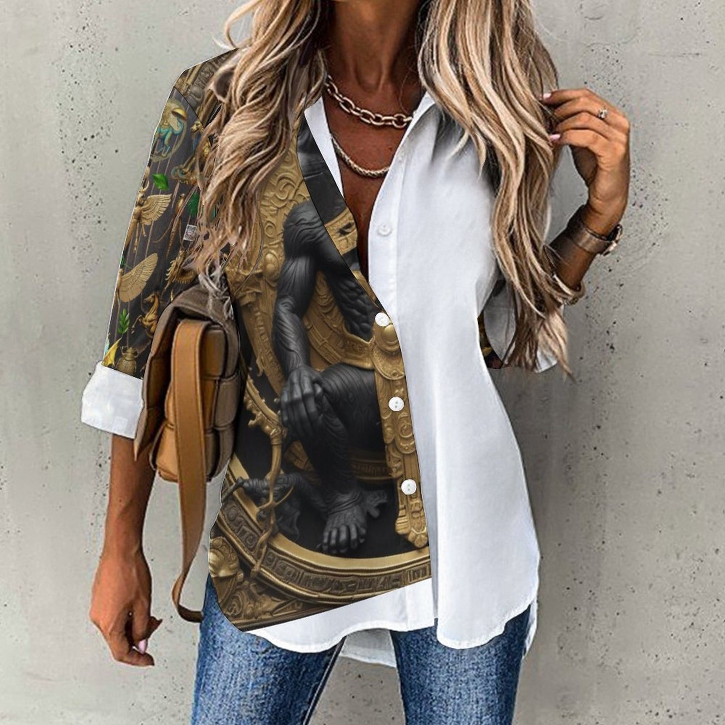 Women's Irregular Shirt B648 (All-Over Printing)