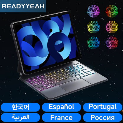 For iPad Magic Keyboard For iPad 10th Pro 11 12.9 3rd/4/5/6th Air 10.9 4/5th Ultra Slim Bluetooth Keyboard for iPad Accessories