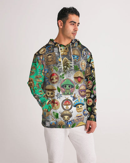 Mushroom Abstak Collection Men's All-Over Print Hoodie